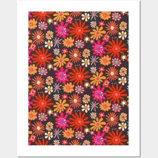 Floral pattern - beautiful floral design - floral illustration Posters and Art